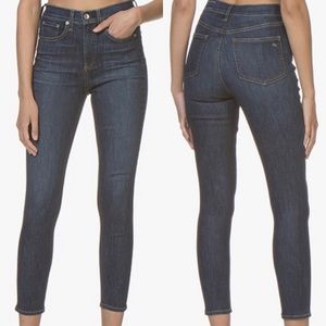 New Rag & Bone Coated High Rise Ankle Skinny 24